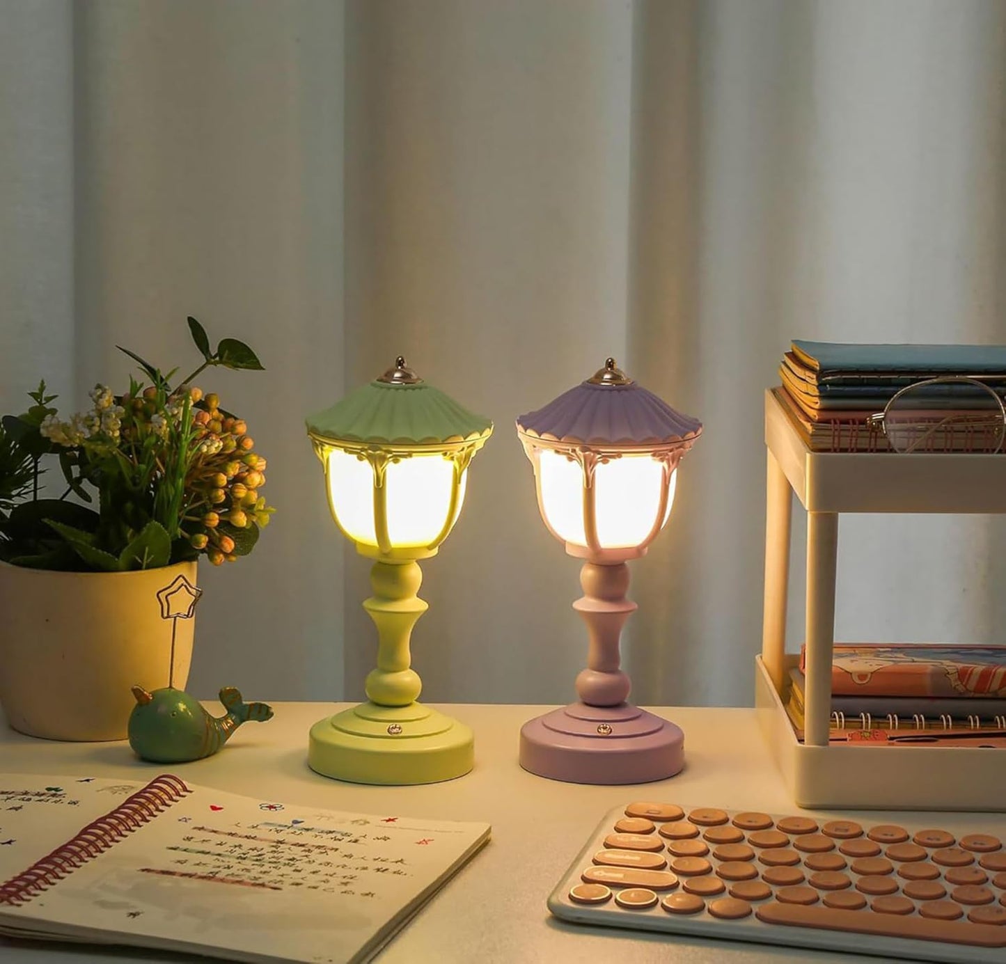 Night Light Vintage Switch Buttons Led Lamp