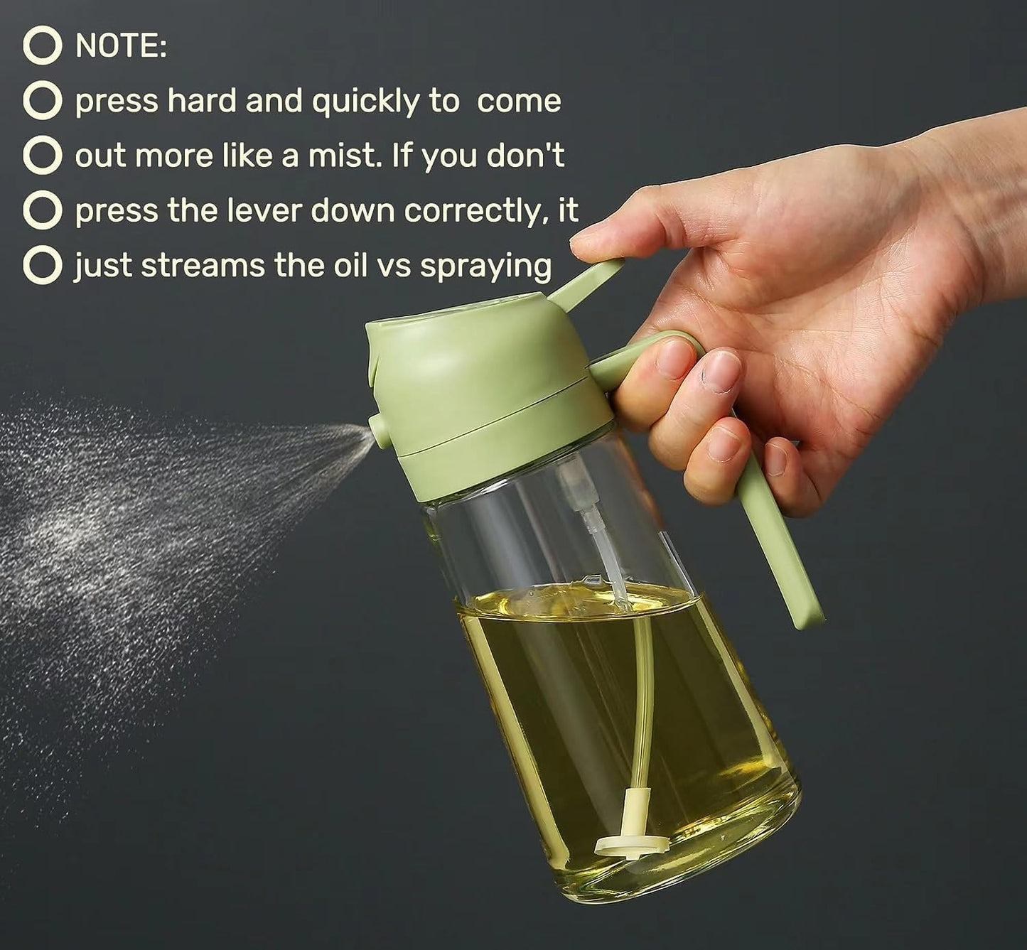 Oil Dispenser & Mist Spray Bottle