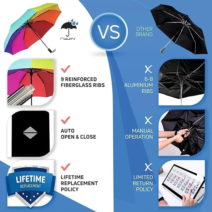 Rainbow Auto Umbrella