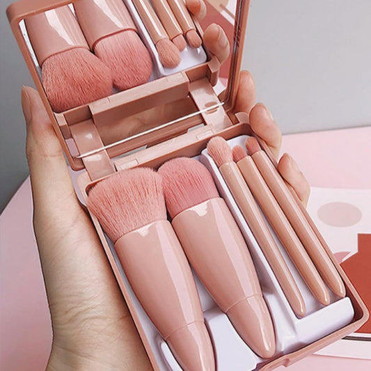 Mini Travel 5 Piece Cosmetic Makeup Brush Set
