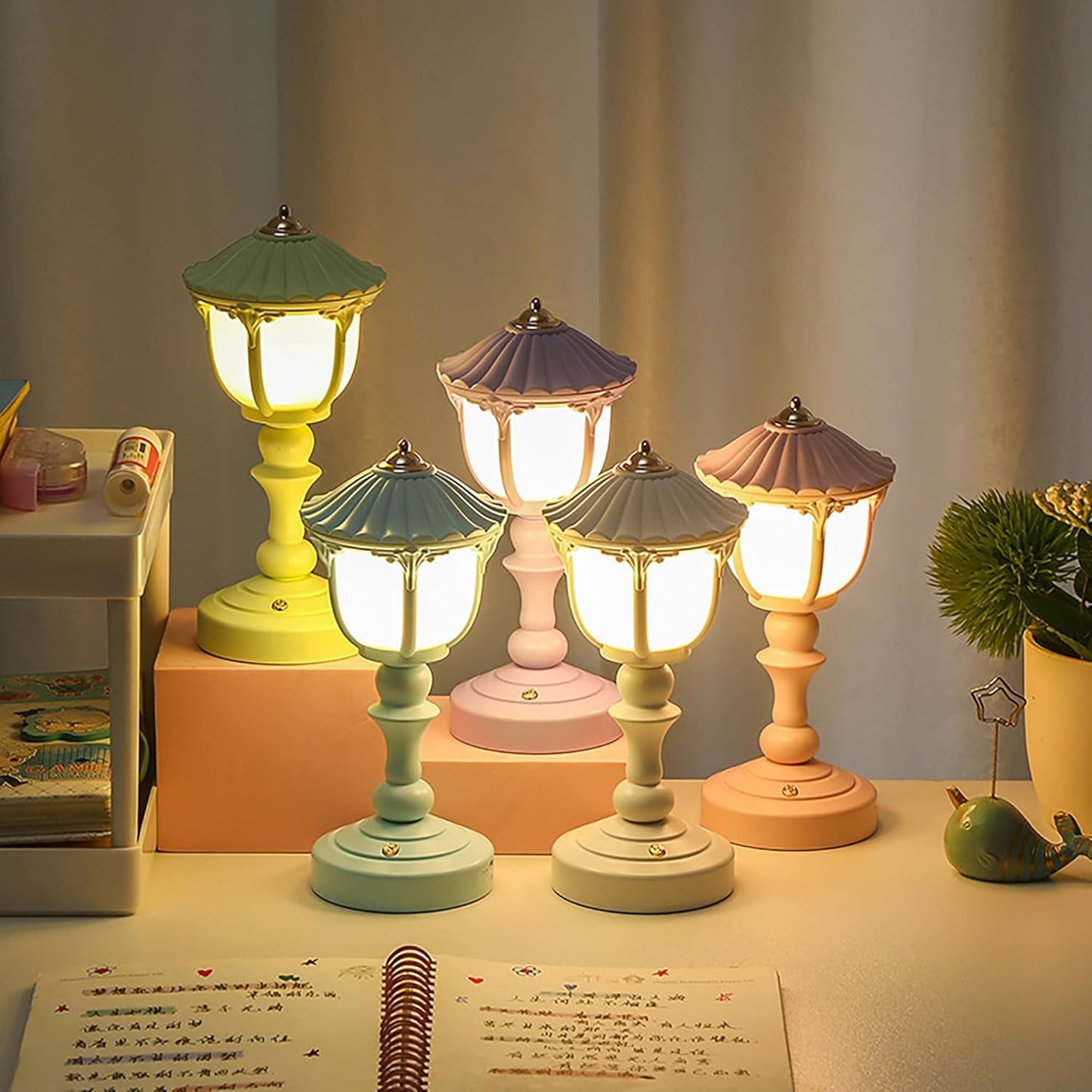 Night Light Vintage Switch Buttons Led Lamp