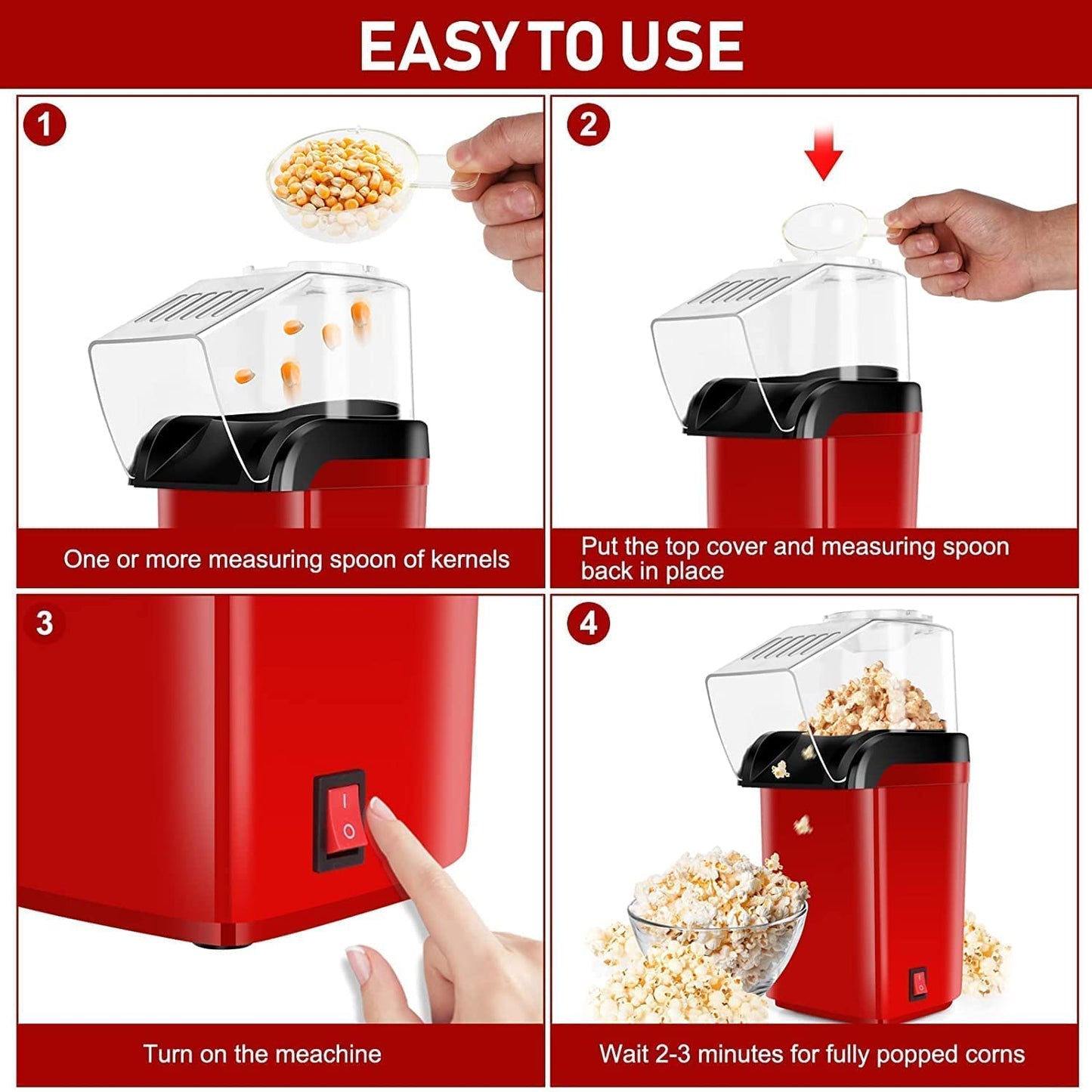 Electric Popcorn Maker Machine