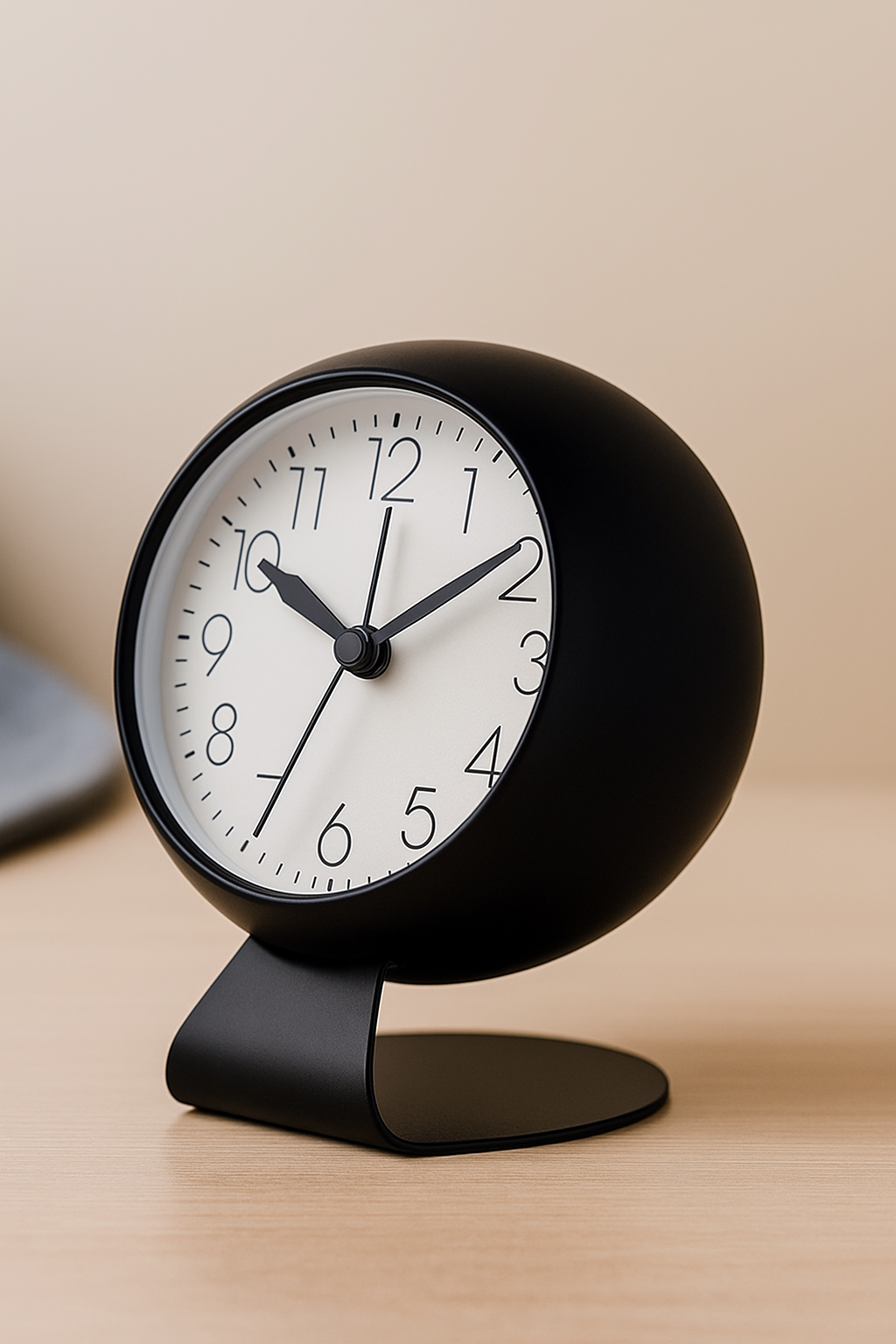 Round Analog Clock (Black)