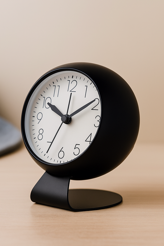 Round Analog Clock (Black)